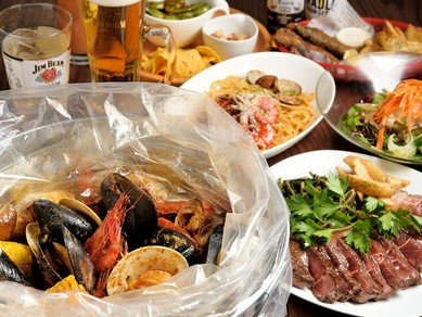 豪快な新感覚！手づかみシーフード！