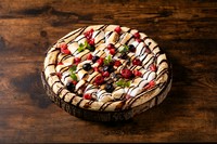 ピザ生地に溶かしたチョコがのり、その上にマシュマロがトッピングされ、焼き上げられるスイーツピザ
マシュマロがチーズのような、とろける食感になる楽しくて美味しいスイーツピザ。ぜひ一度お試しを！