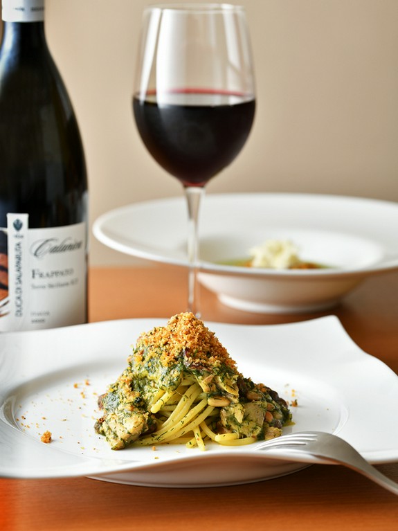 シチリアの代表的なスパゲッティ『鰯とフェンネルのソース』