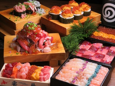 市場から直送した新鮮な魚