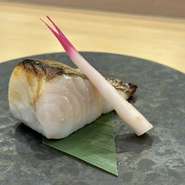 焼魚　鰆の塩焼き