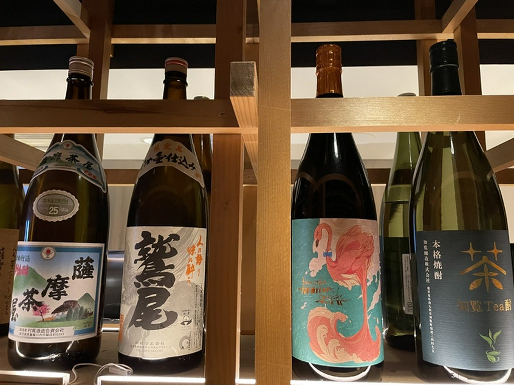 厳選された焼酎の数々