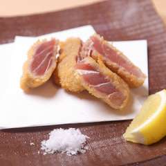 脂ののった大トロを使用『鮪ハラモのトロカツ』