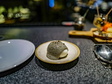 半熟卵と自家製マヨ