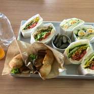 サンドイッチは、和風からアジア、欧米等、お選びいただけます。ご予約時に、お電話の上内容・金額のご要望は承ります。