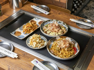 もんじゃ好き必見！コナマミレ2時間食べ呑み放題コース