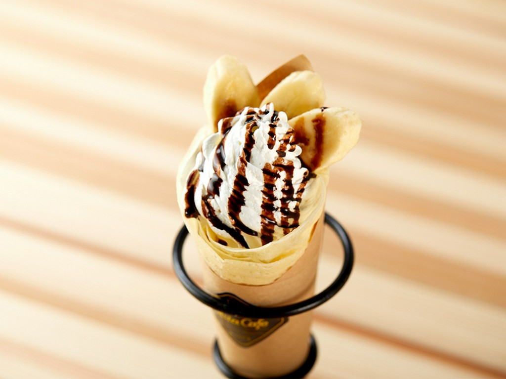 甘みと香りで選んだ新鮮素材の『チョコバナナクレープ』