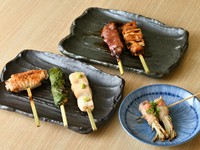 大山鶏串・野菜串