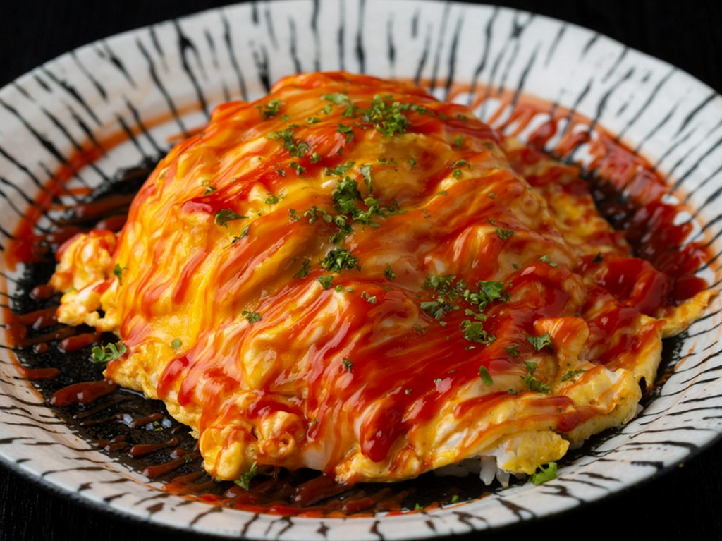 懐かしい味わいを楽しめる『ぴかぴかぶーのオムライス』