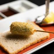 〈内容〉創作串15本 ・厳選生野菜 ・オリジナルブレッド ・デザート ・エスプレッソコーヒー