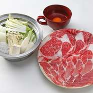 G. 国産牛リブロース《50g》+豚ロース《50g》