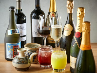 料理に合わせてお酒をセレクト。思い出の味を選ぶのも楽しい