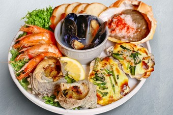 シーフードのグリル盛り合わせ
