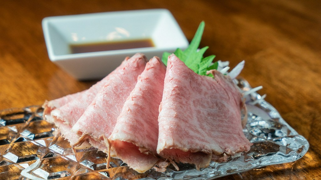 極上和牛低温ロースト牛刺仕立て