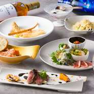 地元の食材をはじめ、その季節ならではの食材を取り入れた彩り豊かな料理が自慢。低温調理など、中華ではあまり採用されない手法やアイデアを柔軟に取り入れ、素材それぞれの魅力を引き出しています。