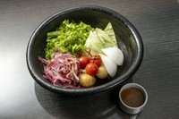 農園直送『季節のお野菜5種類のバーニャサラダ　たまり醤油ソース』