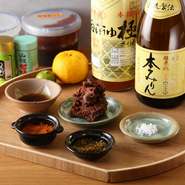 醤油・味噌は四日市「伊勢蔵」のものを使用。手づくり調味料も扱うなど、だし・調味料も気を配っています。