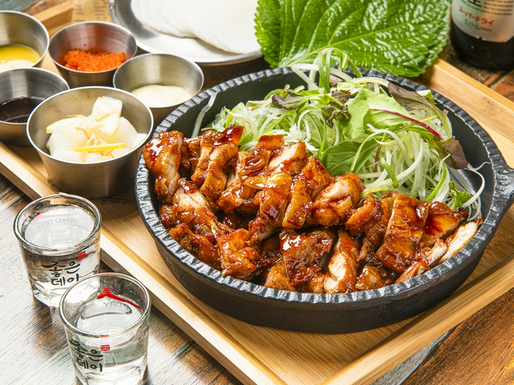 バーベキュー包みチキン