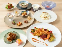 四川料理の魅力を教えてくれる、オーソドックスなコース。アミューズにはじまり海鮮や野菜を散りばめた、充実の内容です。
※コース内容は　コースページをご覧ください