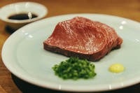 ハツ刺し　たまり醤油