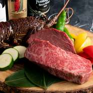 メイン食材である黒毛和牛は九州各地より厳選。その日のコンディションでセレクトしているため、特定の産地や銘柄にこだわらず、納得できる品質のお肉のみを仕入れているとのこと。