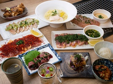 【VIP】みつせ鶏&あぐー豚焼きコース