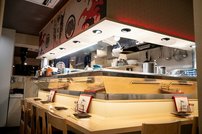 カウンター席がある