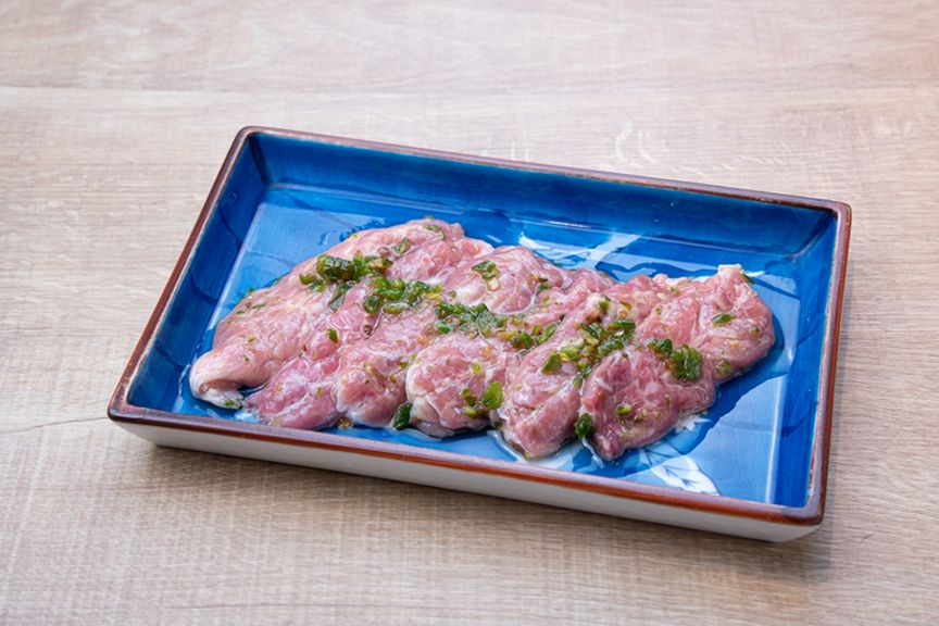 せせりの青唐辛子焼き