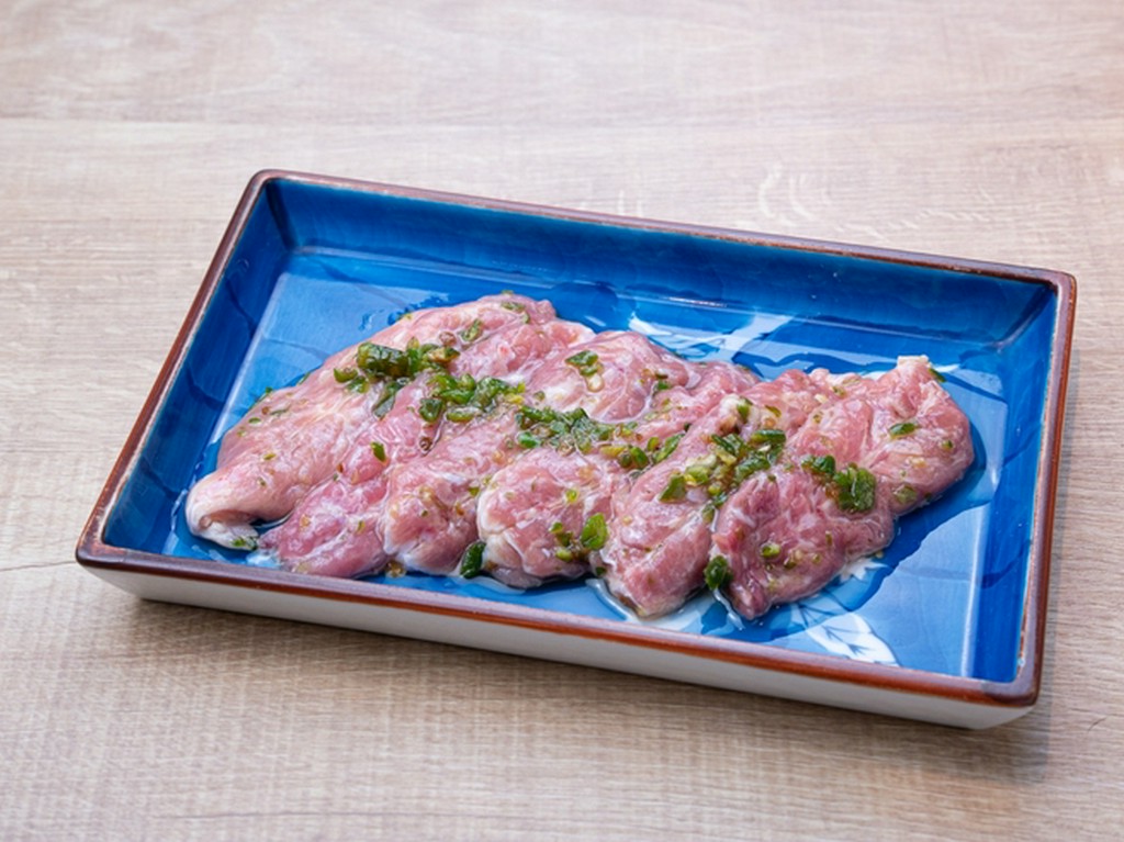 せせりの青唐辛子焼き