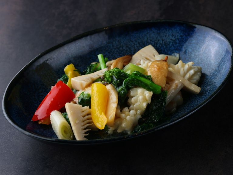 エビ、イカの塩炒め