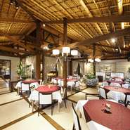 間隔をあけたテーブル配置