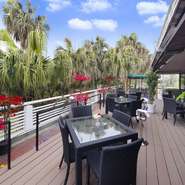 解放感のあるテラス席