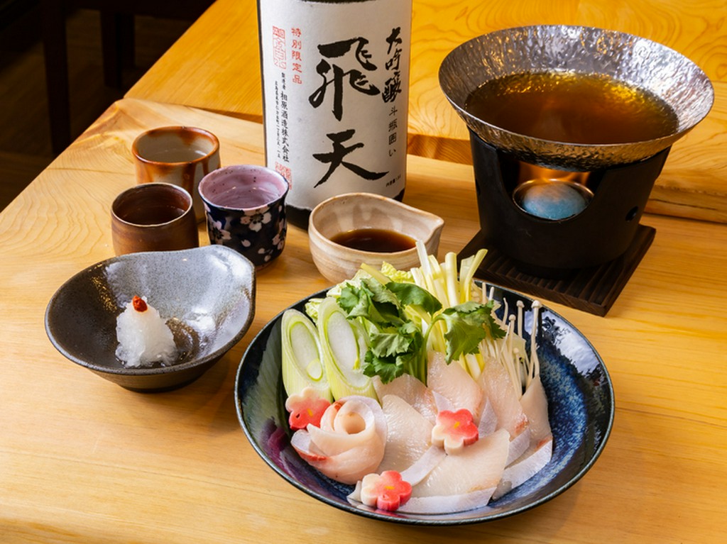 四季折々の旬の鮮魚を自慢のだしで味わう『ぶりしゃぶ』