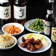 居酒屋としても利用可。ちょい飲みから宴会、二次会にも対応