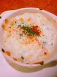 ソーセージとほうれん草がホワイトソースにとてもよく合います。