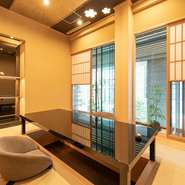 完全個室2～6名（掘りごたつ）会食・接待にぴったりのお部屋です。