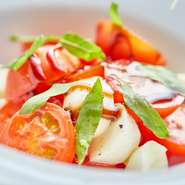 ミニトマトとミルクチェリーのカプレーゼ