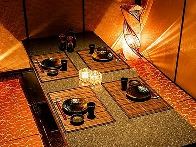 少人数もOK！完全個室完備。