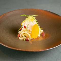 日本が世界に誇る即席麺をインスパイアした『冷製タリオリーニ』