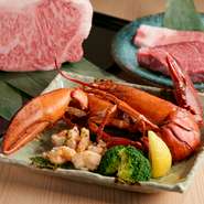 甘くてプリプリの食感、身のしっかりと詰まった新鮮なオマール海老を鉄板焼きで楽しめます。長いキャリアを持つシェフが絶妙の火加減で焼き上げ、オマール海老の旨みを最大限に引き出してくれます。