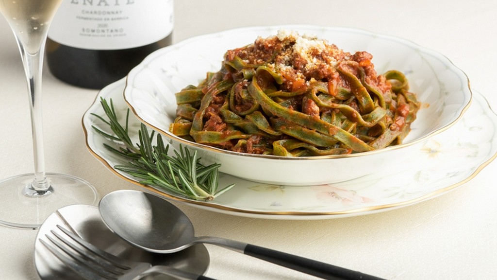 パスタ（ほうれん草のタリアテッレ）