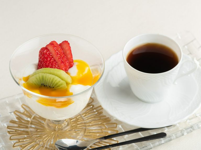 パンナコッタとコーヒー