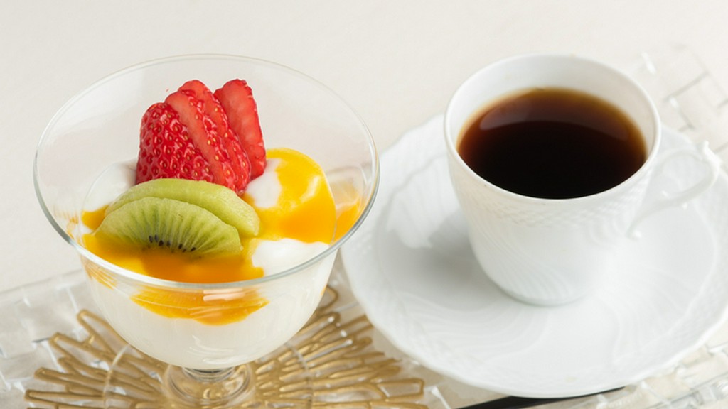 パンナコッタとコーヒー