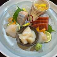 鮮度抜群の海の幸をお造りにしてご提供いたします
