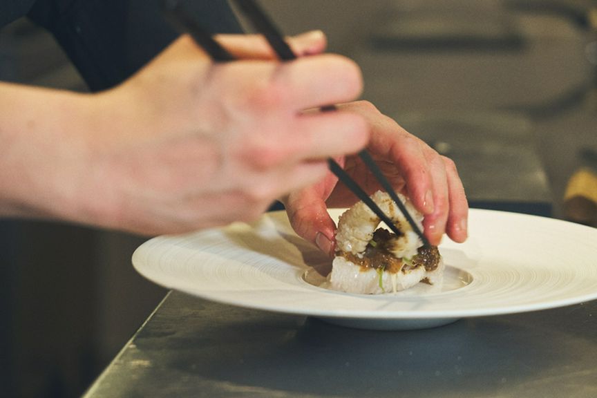 宮崎の食材を使った、食べ疲れない「和とフレンチの融合」