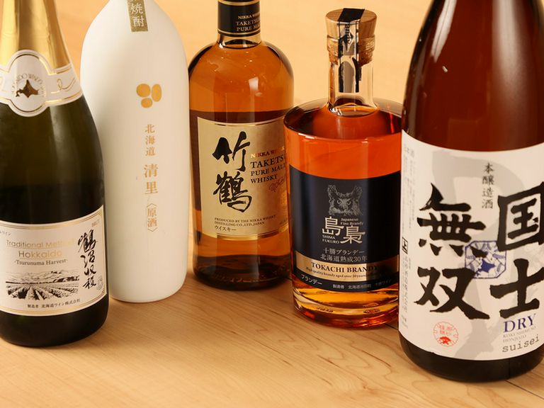 地元の銘酒を中心に、約130種もの北海道ドリンクをラインナップ