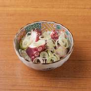 たこの旨塩ねぎまみれ