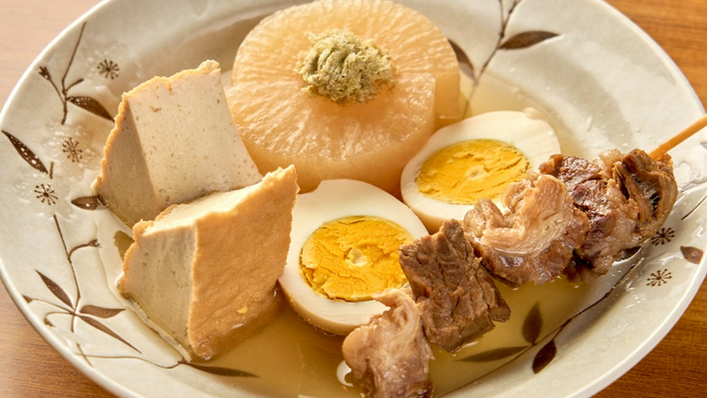 さっぱりとした味わいの、あごだしおでん『おまかせ四点盛り』