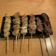 1本50円～頼める焼き鳥。お店で仕込んでる為この価格。