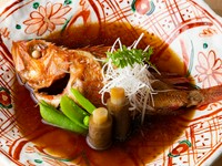 一本魚の料理の一例。